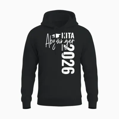Kita Abgänger 2026 Schulkind Einschulung Schulanfang Schule Unisex Hoodie - Black