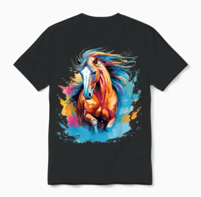 Pferd Reiten Dressur Springen Reiterhof Unisex T-Shirt - Black