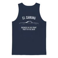 El Camino Slogan W Unisex Tank Top - Navy – 1
