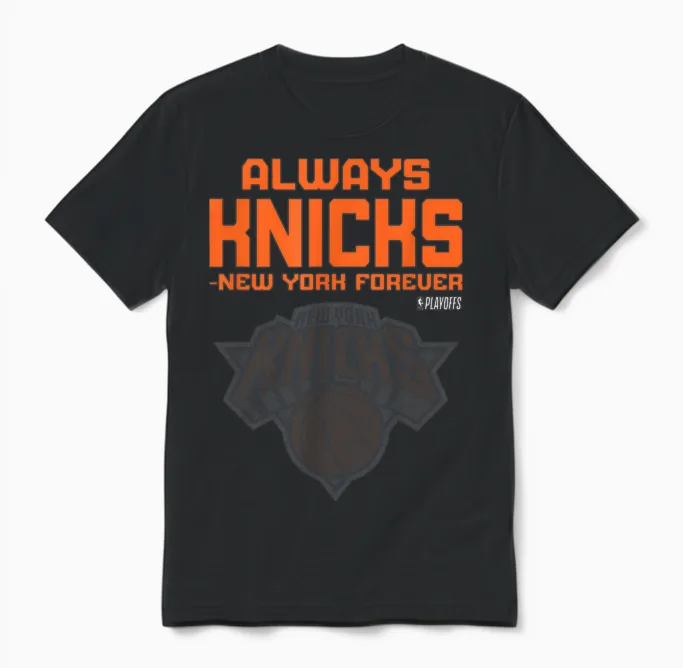 Mantra Knicks Plakat Für Die Nba 2026 Playoffs Unisex T-Shirt in Black