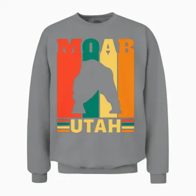 Retro Moab Utah Retro Copy Unisex Sweatshirt - Sport Grey