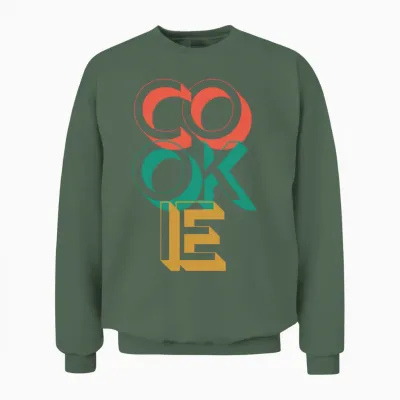 Retro Cookie Unisex Sweatshirt - Military Green