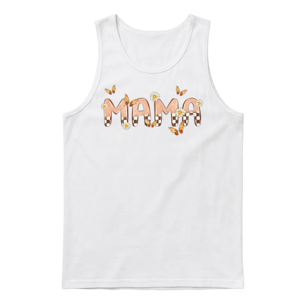 Retro Mama โ Mom Unisex Tank Top - White
