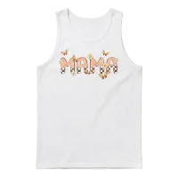 Retro Mama — Mom Unisex Tank Top - White – 1