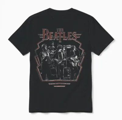 The Beatles - Revolution Live Unisex T-Shirt - Black