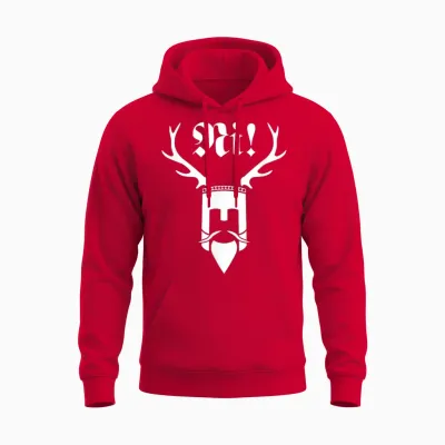 Monty Python Official Ni! Logo T-Shirt Small Unisex Hoodie - Red