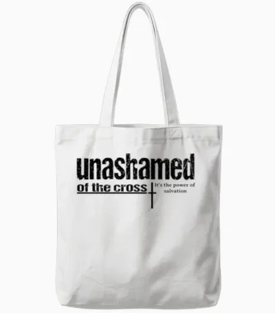Unashamed of the Cross Tote Bags - White