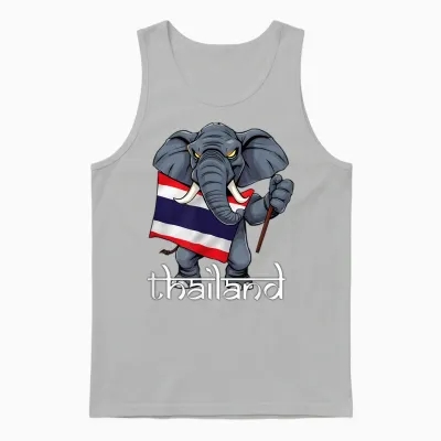 Thailand T-Shirt, Thai Clothing, Thailand for Women and Men Unisex Tank Top - Ash