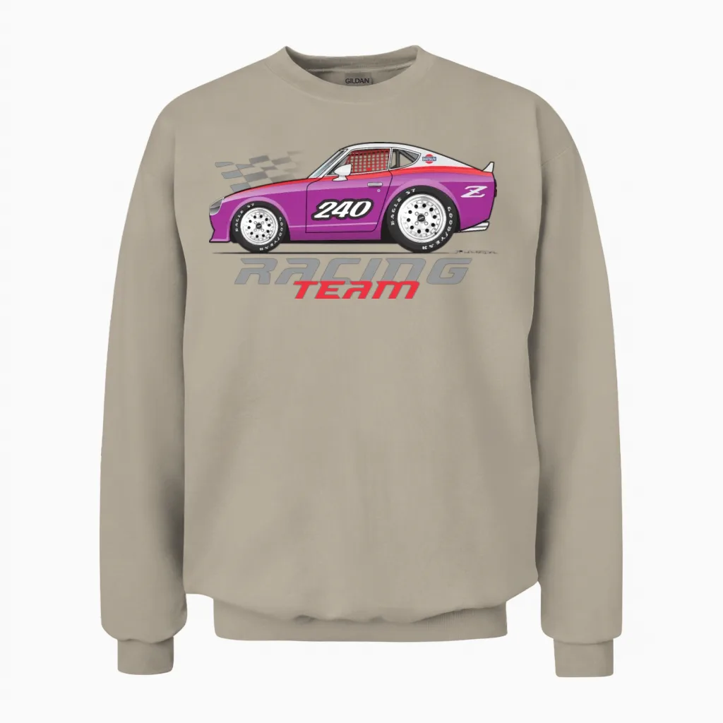 Racing Purple Unisex Sweatshirt in Sand