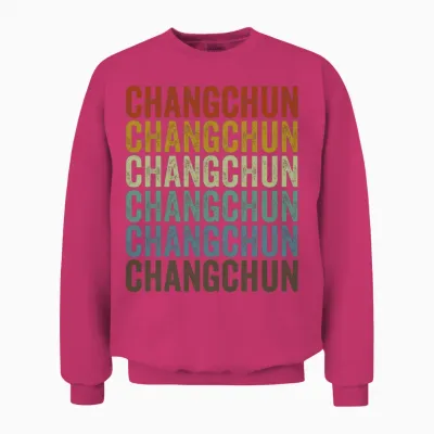 Changchun China Retro Vintage Unisex Sweatshirt - Heliconia