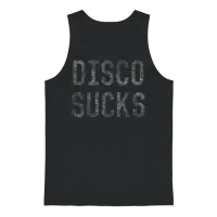 Retro Disco Sucks Unisex Tank Top - Black – 1