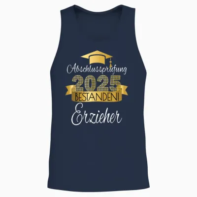 Erzieher I Prüfung Bestanden Ausgelernt Studium Ausbildung Unisex Tank Top - Navy