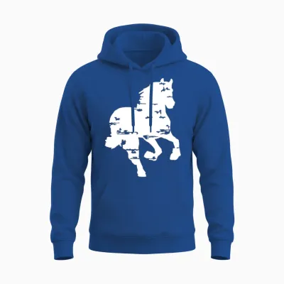 Racing Horse Unisex Hoodie - Royal
