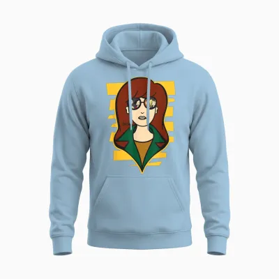 Mademark X Daria - Daria - Reflection Unisex Hoodie - Light Blue