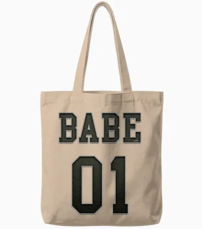 Babe 01 Tote Bags - Natural