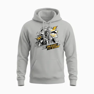 Thunder God Unisex Hoodie - Ash
