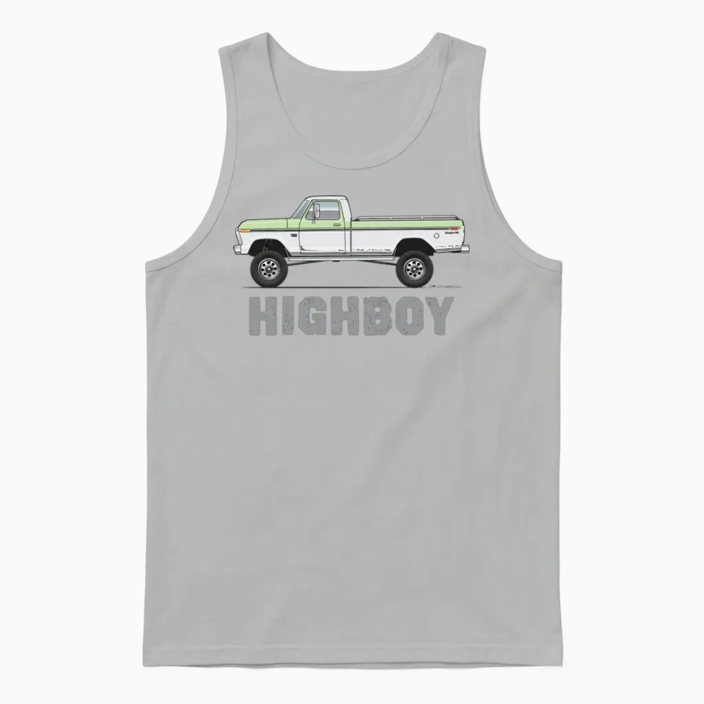 Highboy Winter Green Unisex Tank Top in Ash
