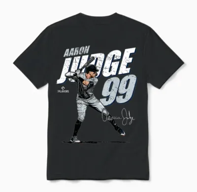 Mlbpa - Major League Baseball Aaron Judge - Mlbjud3001 Unisex T-Shirt - Black