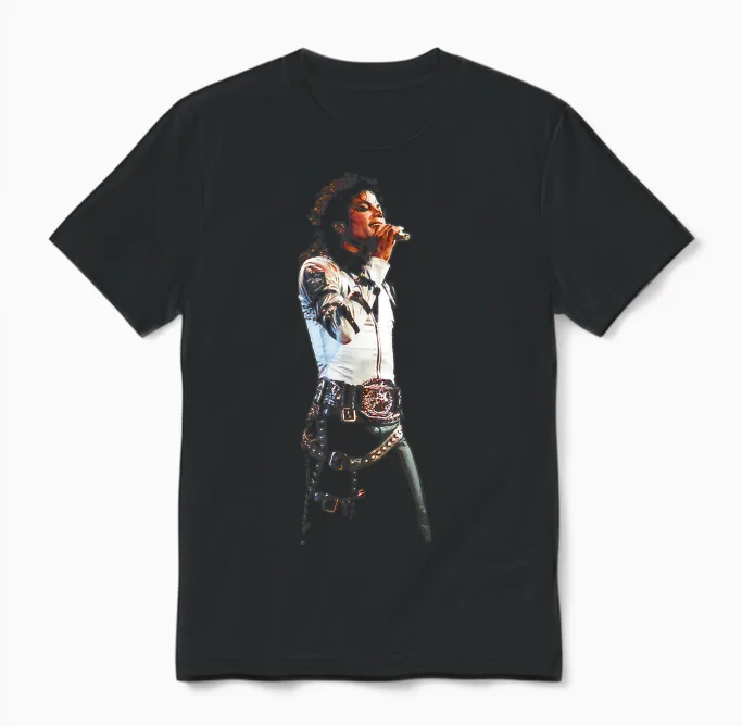 Pop-Superstar-Welttournee Der 80er Jahre 1988 King of Pop Unisex T-Shirt in Black