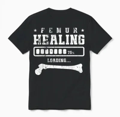 Femur Healing Loading Unisex T-Shirt - Black