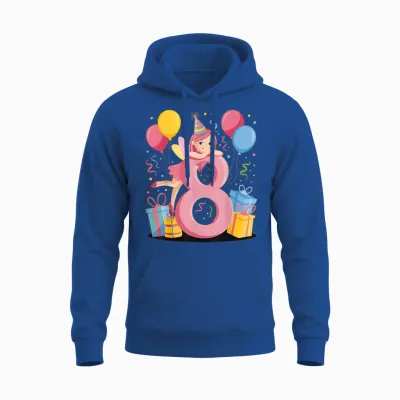 Fée 8e Anniversaire Garçon Fille 8 Ans Huitième Huit Fée Unisex Hoodie - Royal