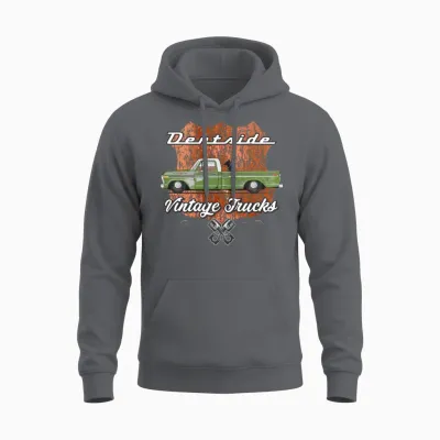 Dentside Limestone Green Unisex Hoodie - Charcoal