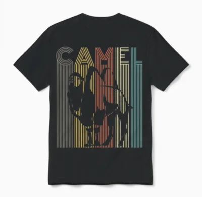 Vintage Camel T-Shirt Retro Camel Shirt Women Men Children T-Shirt, Black Unisex T-Shirt - Black