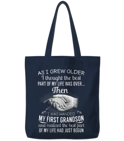 As I Grew Older I Thought the Best Part of My Life Tote Bags - Navy