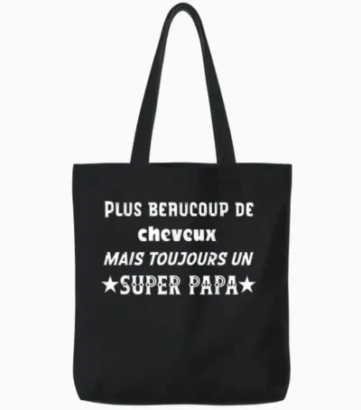 Funny T-Shirt Dad Funny Funny Tote Bags - Black