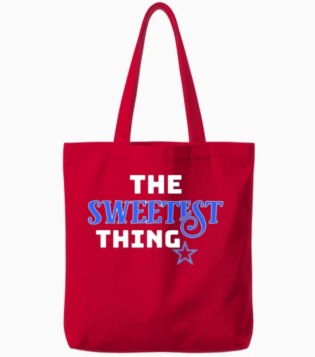 Sweetest Thing Tote Bags in Red