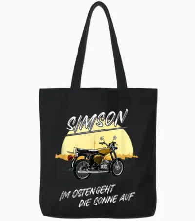 Simson Im Osten Geht Die Sonne Auf T-Shirt, Black Tote Bags - Black