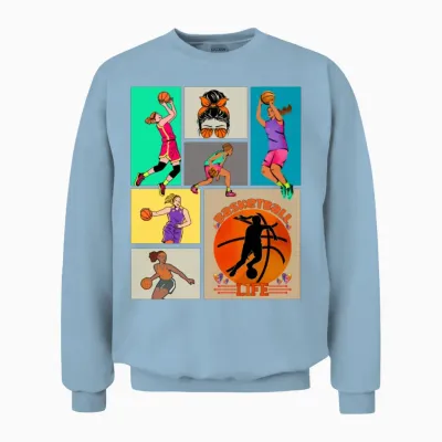 Women's Basketball - Girls Sport Lovers Unisex Sweatshirt - Light Blue