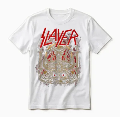 Slayer Demoniacal Opus Unisex T-Shirt - White