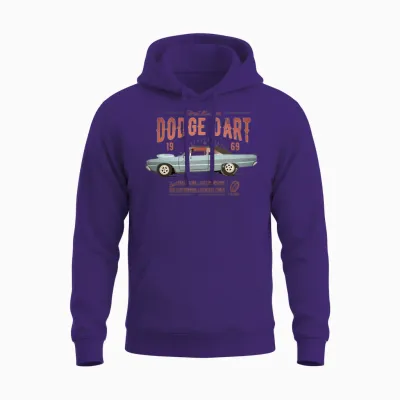 Dodge Dart Dragster Street Machine 1969 Unisex Hoodie - Purple