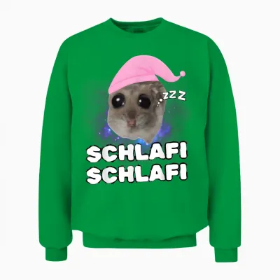 Sad Hamster - Schlafi Schlafi Unisex Sweatshirt - Irish Green