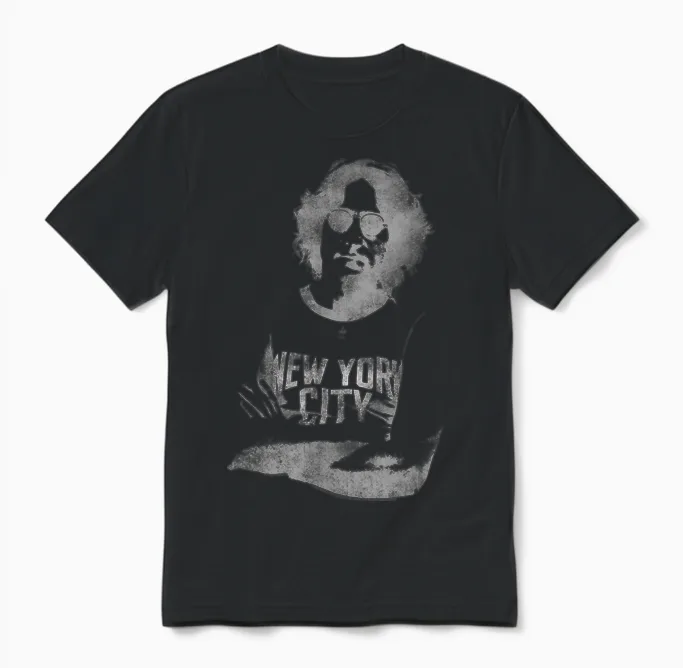 Offizielles John Lennon Nyc Rock Musik Band 60s Unisex T-Shirt in Black