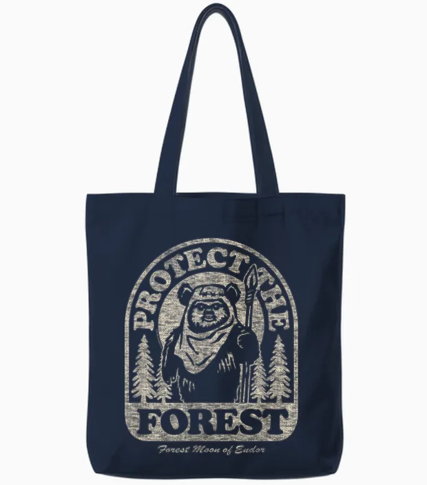 Star Wars - Ewok Protect the Forest Tote Bags in Navy