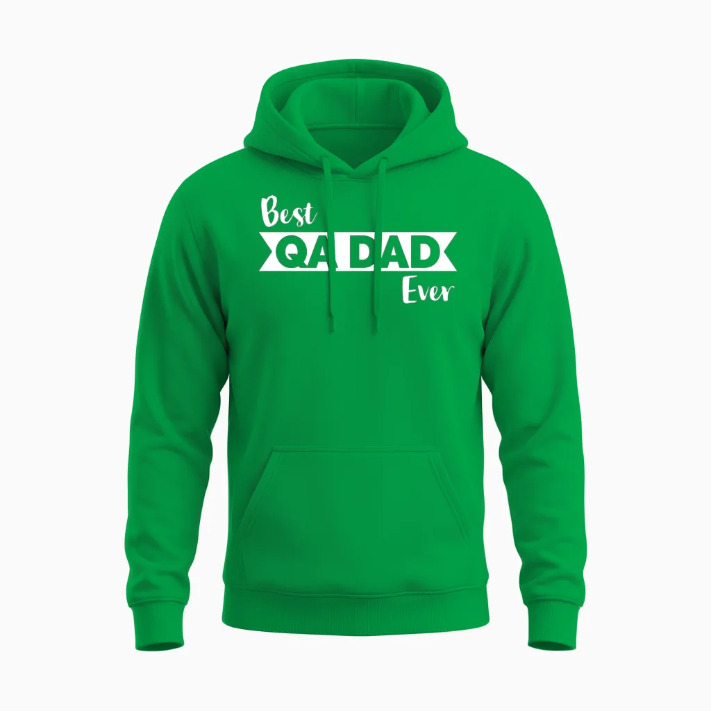 Qa Engineer Dad, Best Qa Dad Ever, Iso 9001 Unisex Hoodie in Irish Green