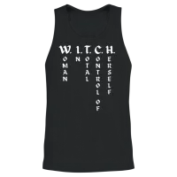 W.i.t.c.h. Woman in Total Control of Herself Unisex Tank Top - Black – 2