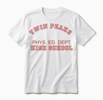 Twin Peaks High School Phys. Ed. Dept. Unisex T-Shirt - White
