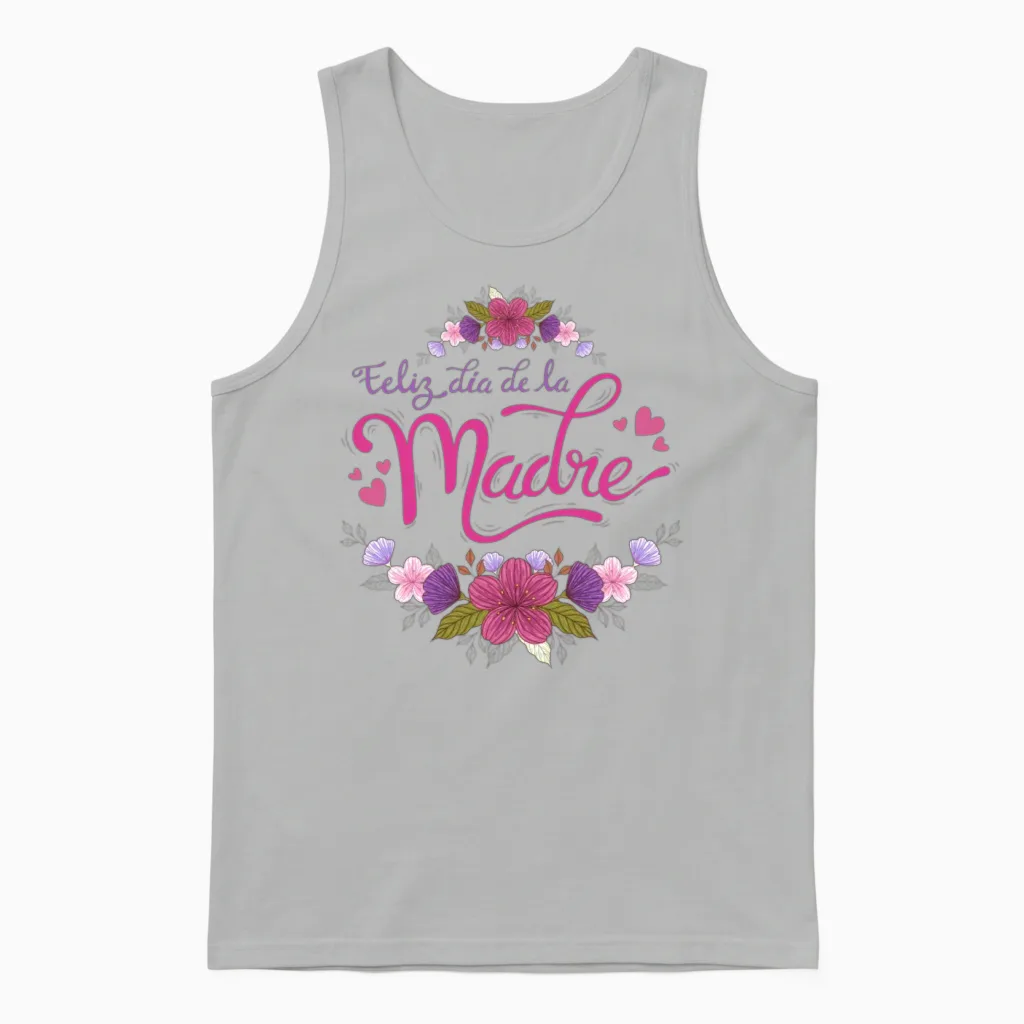 Feliz Dia De La Madre - Happy Mother's Day Unisex Tank Top - Ash