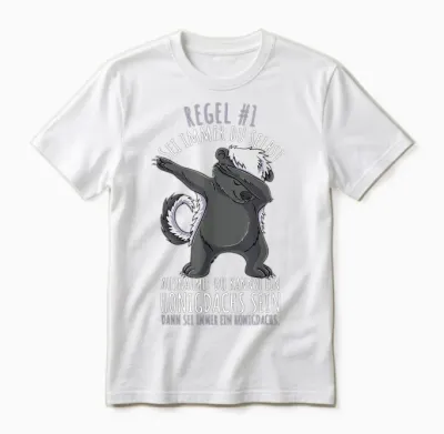 Sei Immer Du Selbst Lustiges Honigdachs Unisex T-Shirt - White