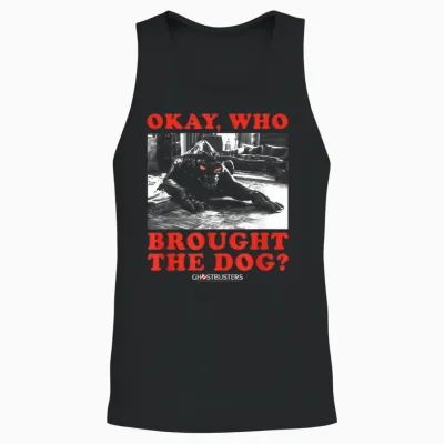 Ghostbusters Who Brought the Dog Zuul Lustiger Film Unisex Tank Top - Black