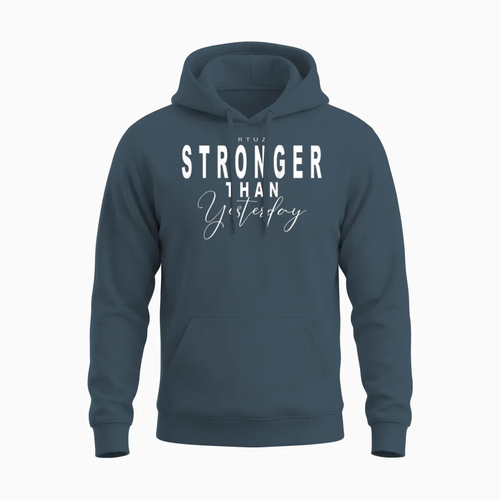 Fitness Backprint Slogan Jogging Training Motivation Sports T-Shirt, Black Unisex Hoodie in Dark Heather