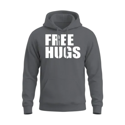 Free Hugs Unisex Hoodie - Charcoal