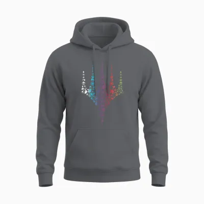 Magic: the Gathering Logo Rainbow Icons Unisex Hoodie - Charcoal