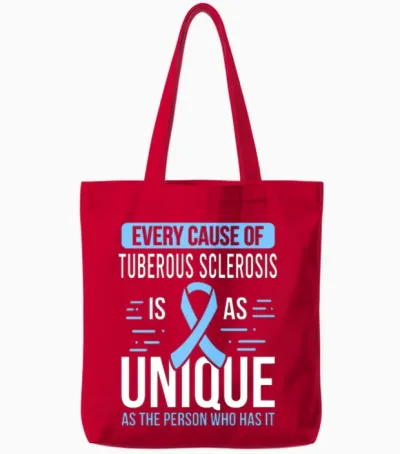 Tuberous Sclerosis Complex Tsc Month Day Warrior Tote Bags - Red