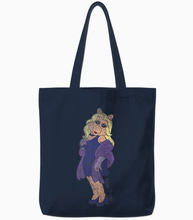 Kinder the Muppets Miss Piggy Classic Tote Bags in Navy