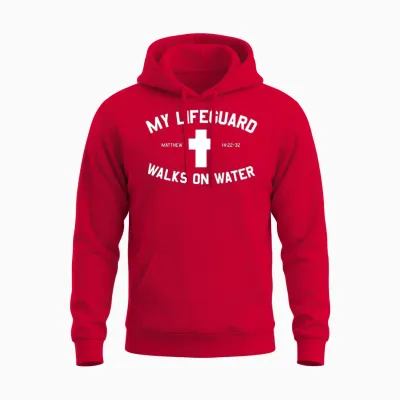 My Lifeguard Walk Unisex Hoodie - Red