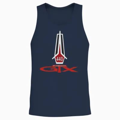Plymouth Gtx 440 Hood Unisex Tank Top - Navy